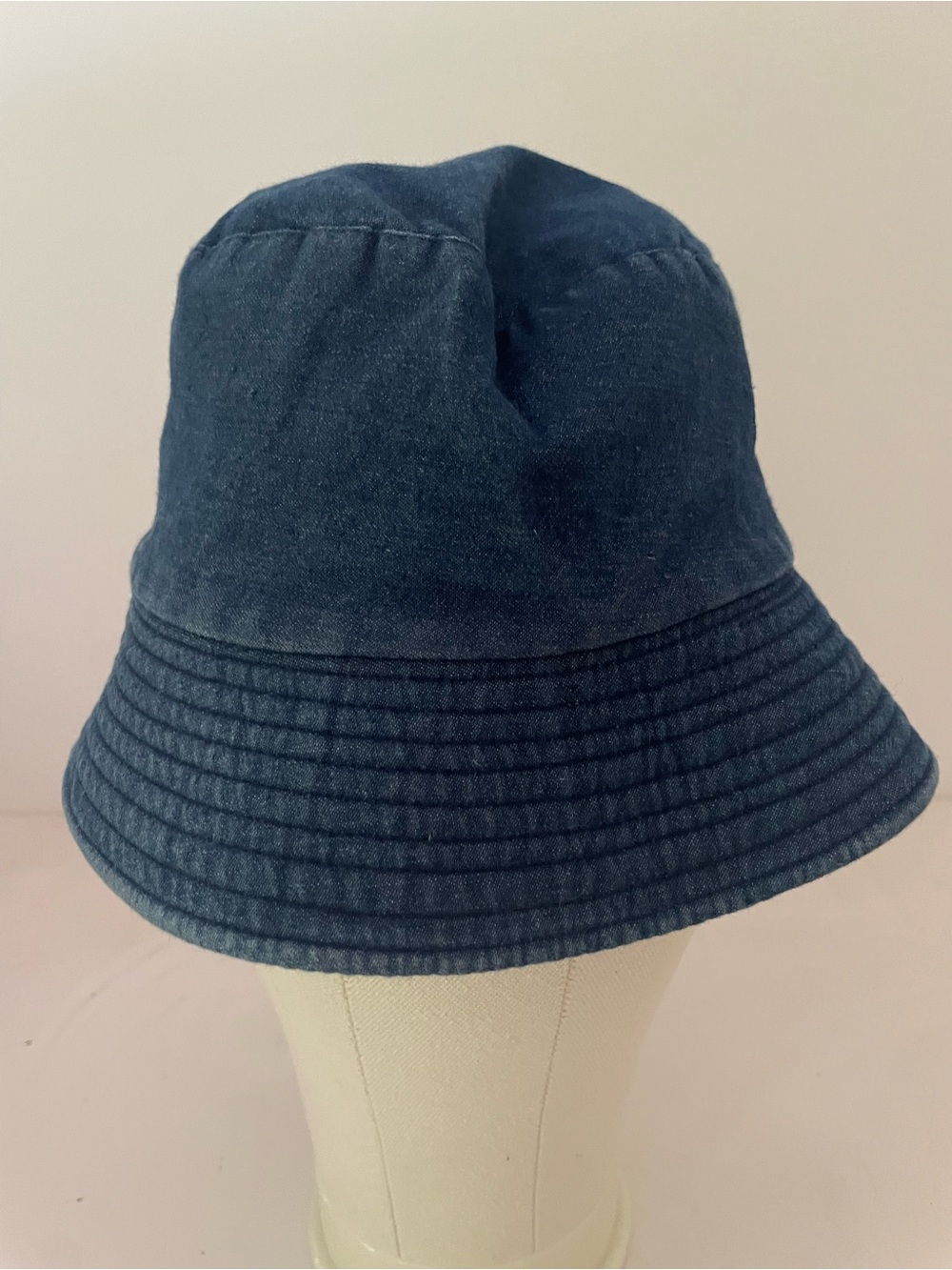 Reversible Denim Black Bucket Hat